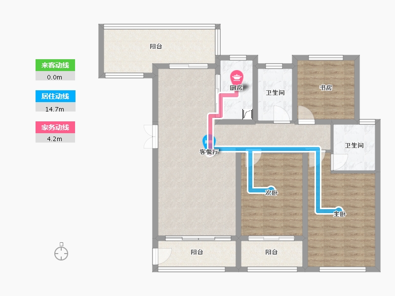 山西省-运城市-丽和苑-130.00-户型库-动静线