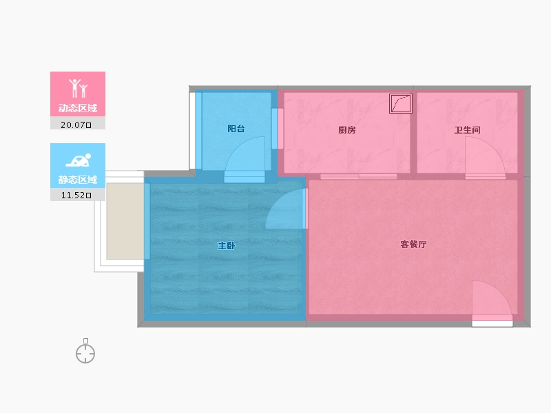 北京-北京市-燕保辛店家园-38.00-户型库-动静分区