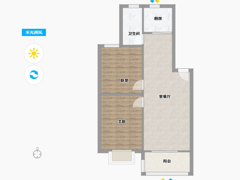 安徽省-芜湖市-棠梅园-B区-80.00-户型库-采光通风