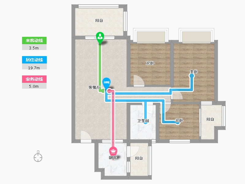 山东省-菏泽市-碧桂园·铂悦城-79.00-户型库-动静线