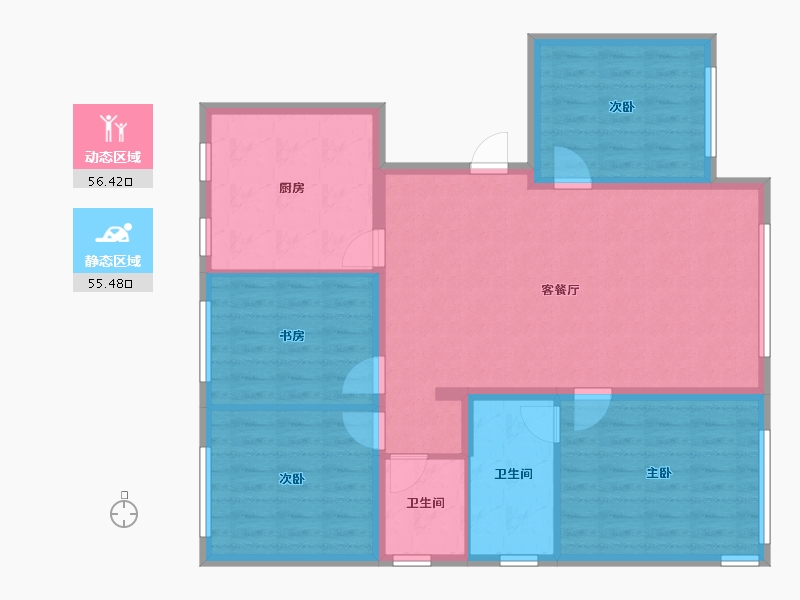 北京-北京市-国誉府-140.00-户型库-动静分区