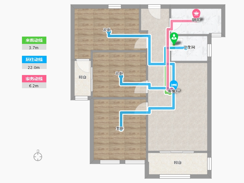 福建省-福州市-泰禾红悦-71.00-户型库-动静线