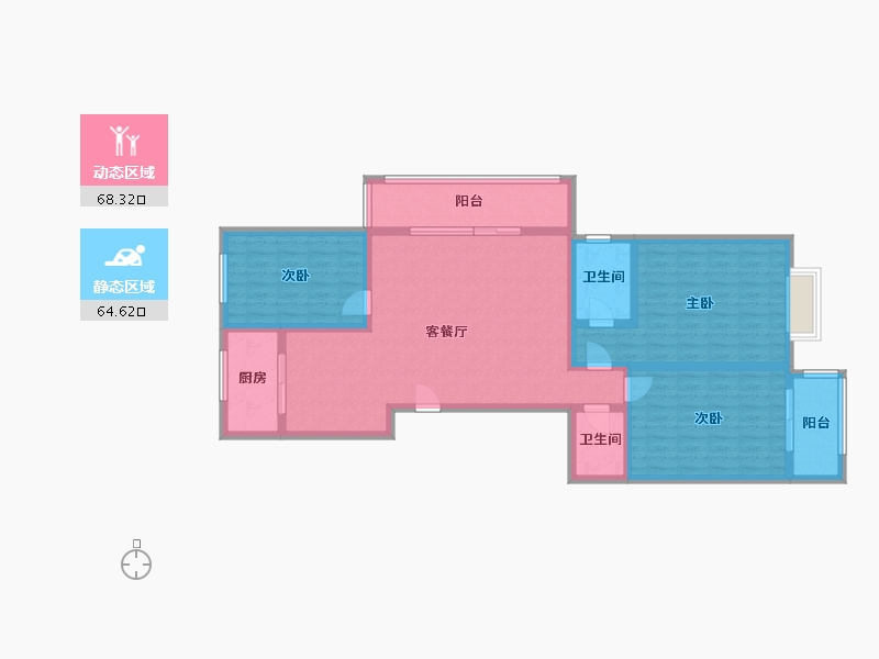 河北省-邯郸市-天福苑-120.00-户型库-动静分区