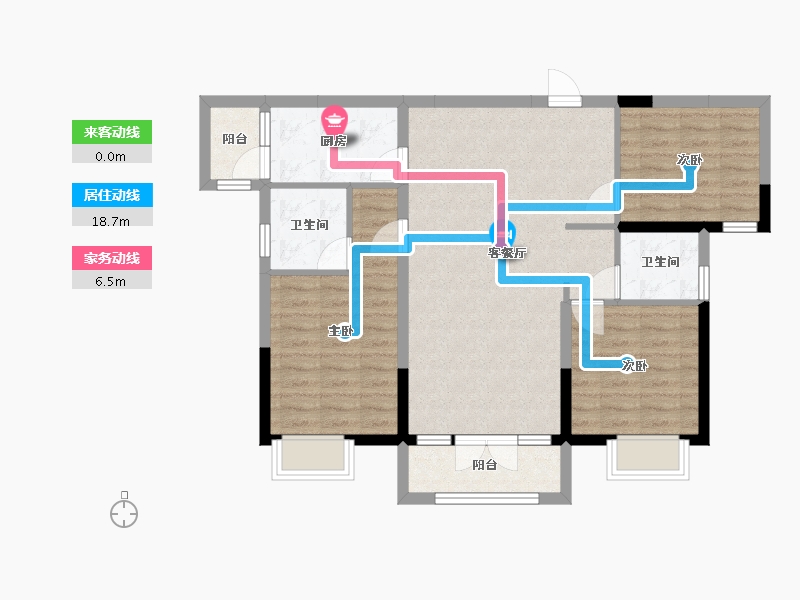 湖北省-襄阳市-和信北郡-98.00-户型库-动静线