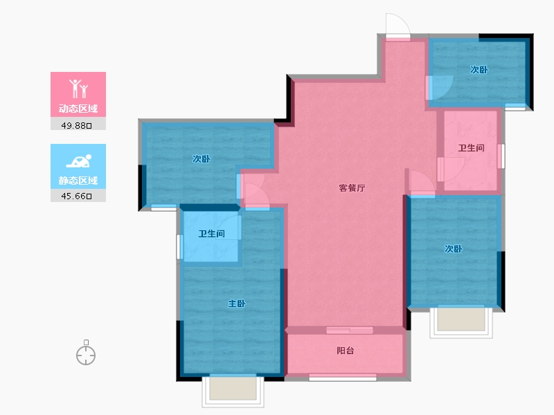 湖南省-怀化市-腾龙府-118.00-户型库-动静分区