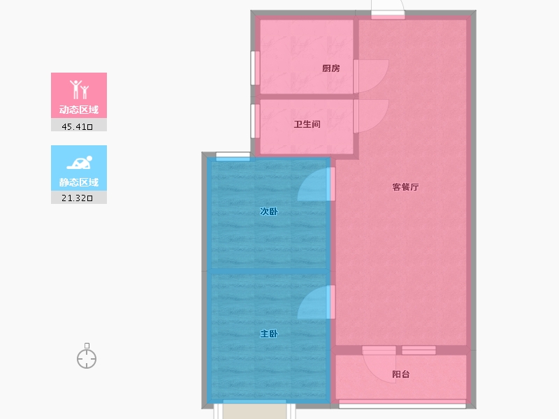 湖北省-武汉市-稻香苑-60.00-户型库-动静分区