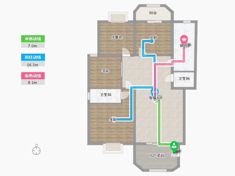 广东省-潮州市-凯盛花园-120.80-户型库-动静线