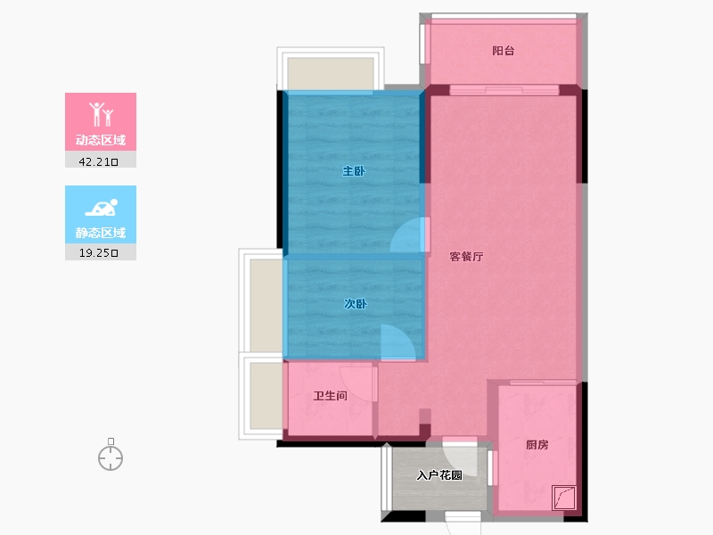 广东省-广州市-富力南驰富颐华庭-60.00-户型库-动静分区