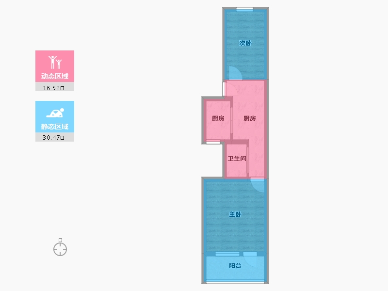 北京-北京市-古城服务楼-63.00-户型库-动静分区