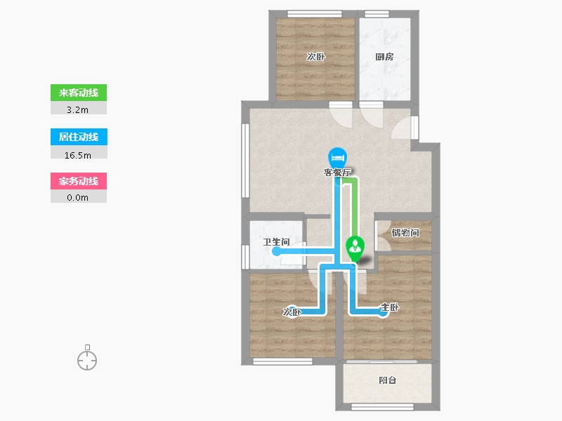 山东省-青岛市-保利时代-68.68-户型库-动静线