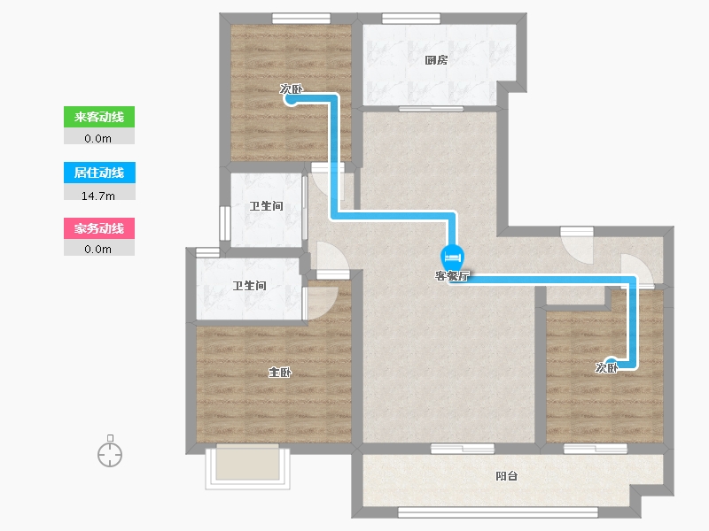 山东省-泰安市-智谷时代云著-99.00-户型库-动静线