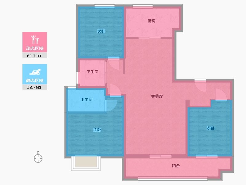 山东省-泰安市-智谷时代云著-99.00-户型库-动静分区