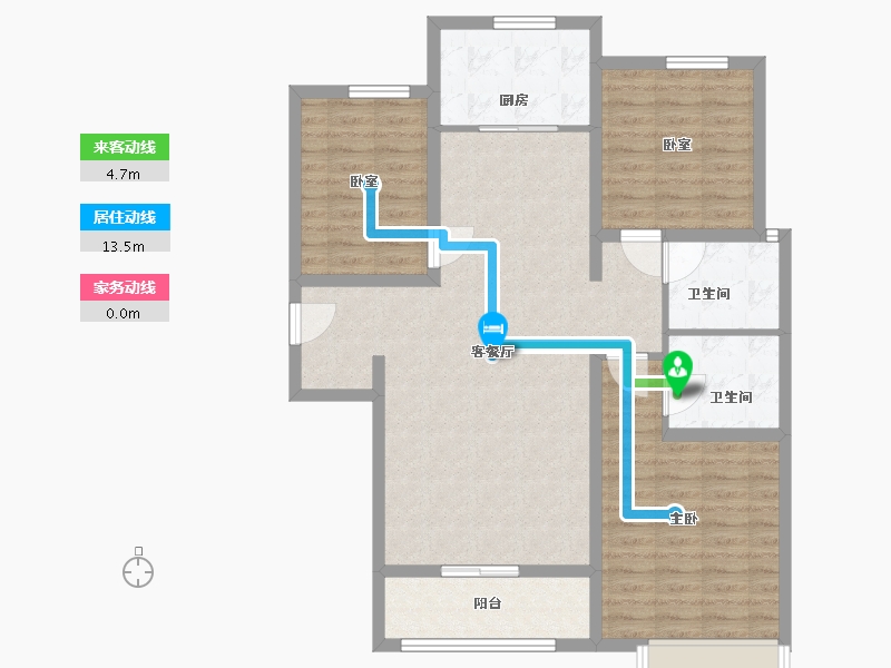 河北省-邢台市-君悦豪庭-98.94-户型库-动静线