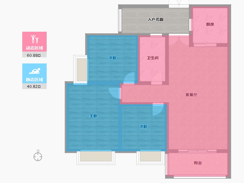 河南省-三门峡市-虢园新居-100.00-户型库-动静分区