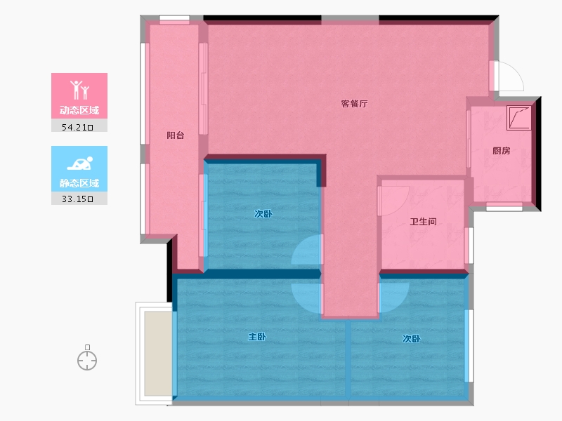 湖南省-常德市-中建生态智慧城-102.00-户型库-动静分区