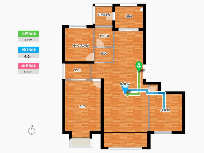 内蒙古自治区-兴安盟-中豪城市之星-260.95-户型库-动静线