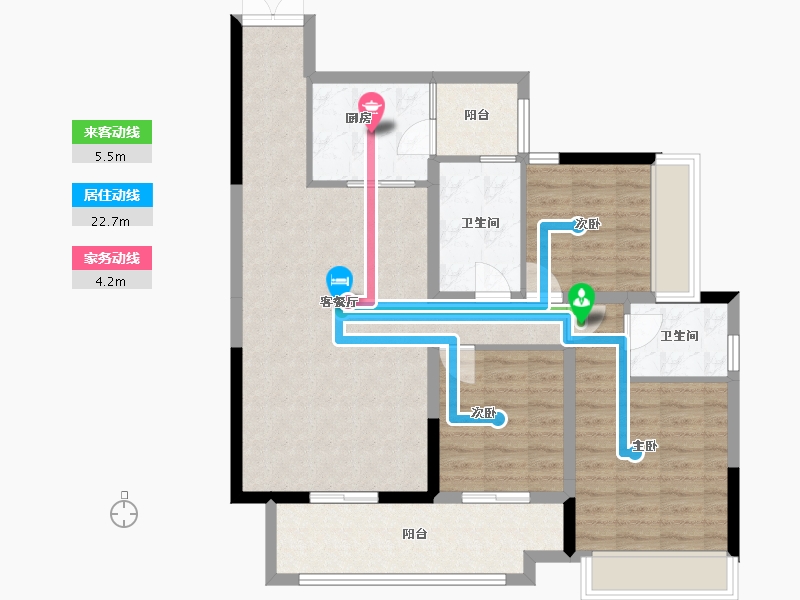 贵州省-黔南布依族苗族自治州-麒龙湖山悦府-103.00-户型库-动静线