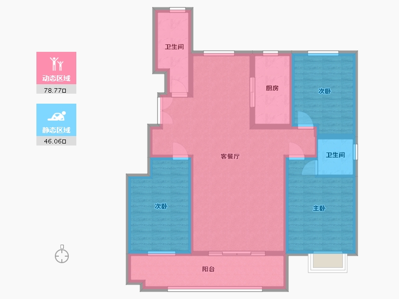 山东省-临沂市-金桥汇金湾浚园-120.00-户型库-动静分区