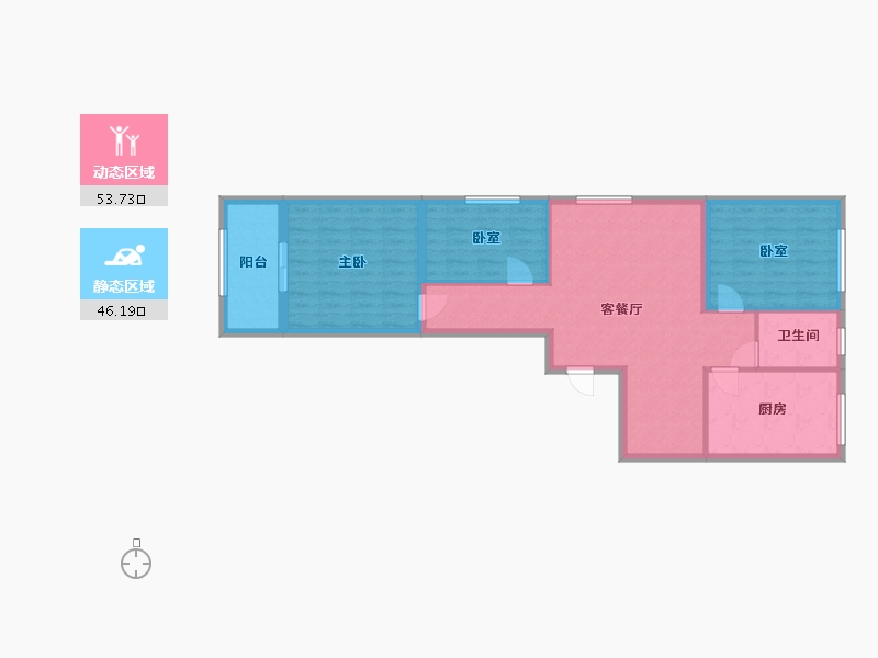 山东省-济宁市-文昌阁-90.00-户型库-动静分区