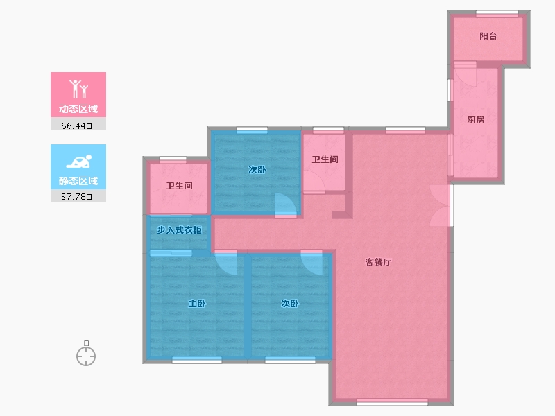 青海省-西宁市-世通格林兰郡-140.00-户型库-动静分区