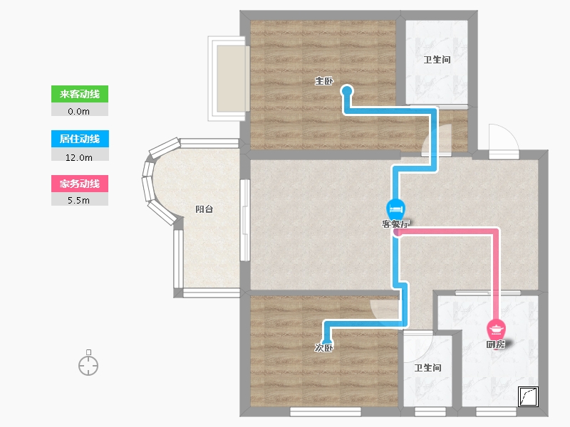 福建省-厦门市-明发国际新城-75.00-户型库-动静线