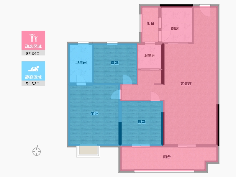 山东省-济南市-齐河碧桂园泉都汇-129.00-户型库-动静分区