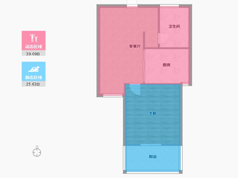 上海-上海市-小上海新城-43.00-户型库-动静分区