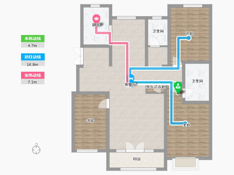 辽宁省-锦州市-御澜山-120.00-户型库-动静线