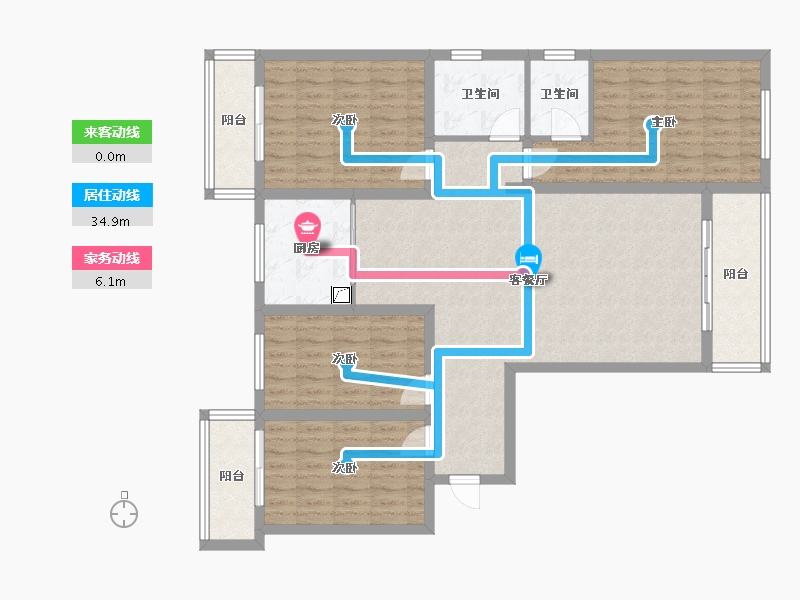 河北省-保定市-西坂幸福新村-160.00-户型库-动静线