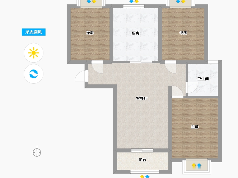 河南省-平顶山市-天安-130.00-户型库-采光通风