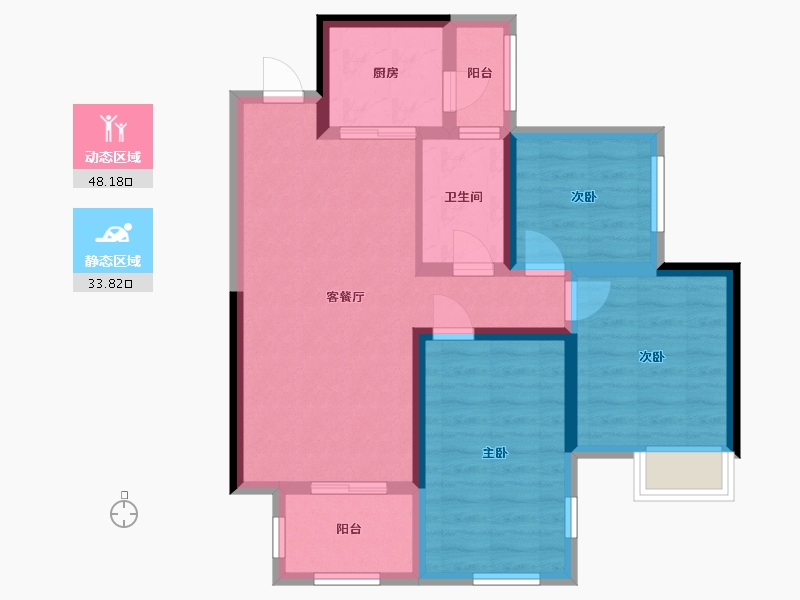 四川省-成都市-百悦城-80.00-户型库-动静分区