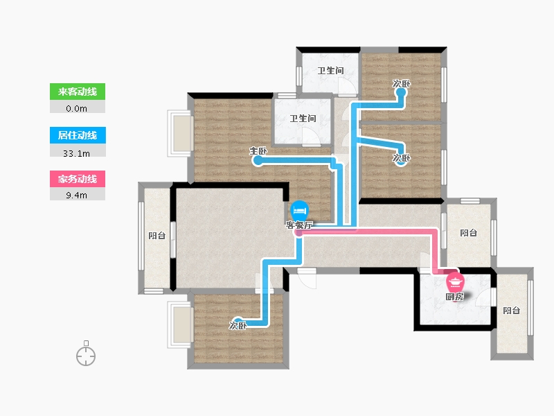 湖北省-十堰市-万达华府-140.00-户型库-动静线