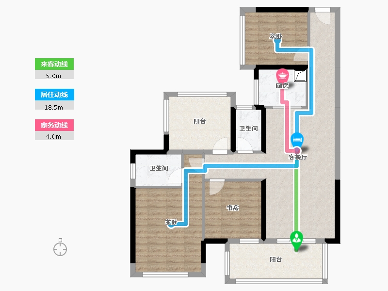 广西壮族自治区-南宁市-城建龙腾学府-107.00-户型库-动静线