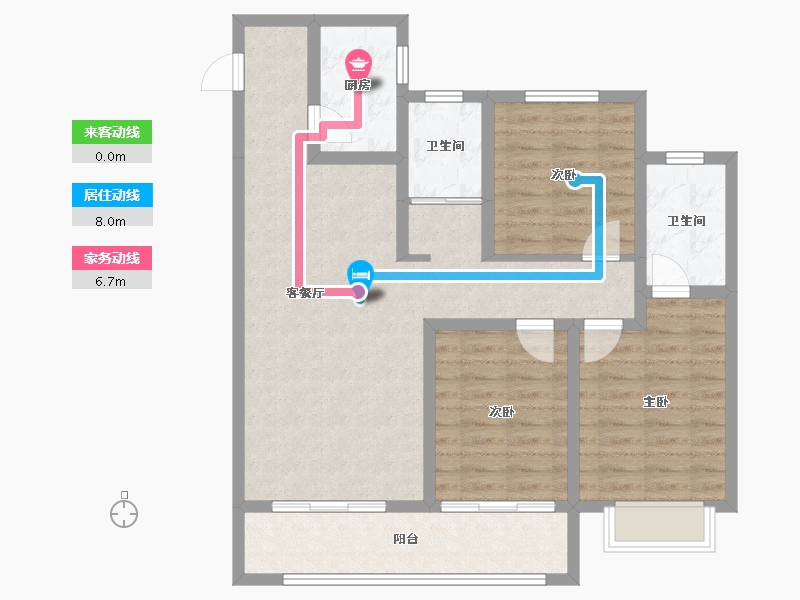 山东省-潍坊市-南阳澜庭-101.00-户型库-动静线