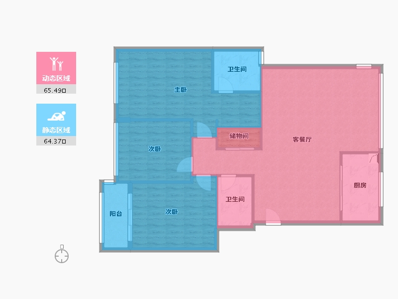 浙江省-温州市-万全镇-120.00-户型库-动静分区