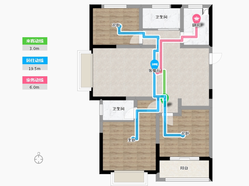 河南省-鹤壁市-星河湾-87.38-户型库-动静线