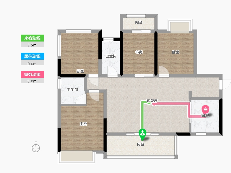 广西壮族自治区-柳州市-彰泰滨江学府-110.00-户型库-动静线