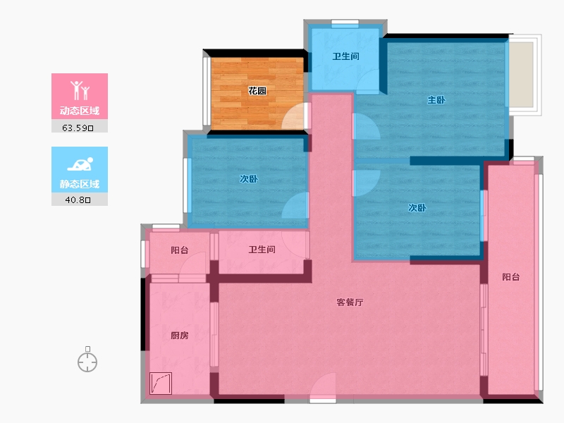 广东省-江门市-海伦湾-98.00-户型库-动静分区