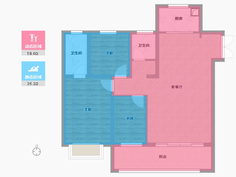 山东省-临沂市-上品新城-100.00-户型库-动静分区