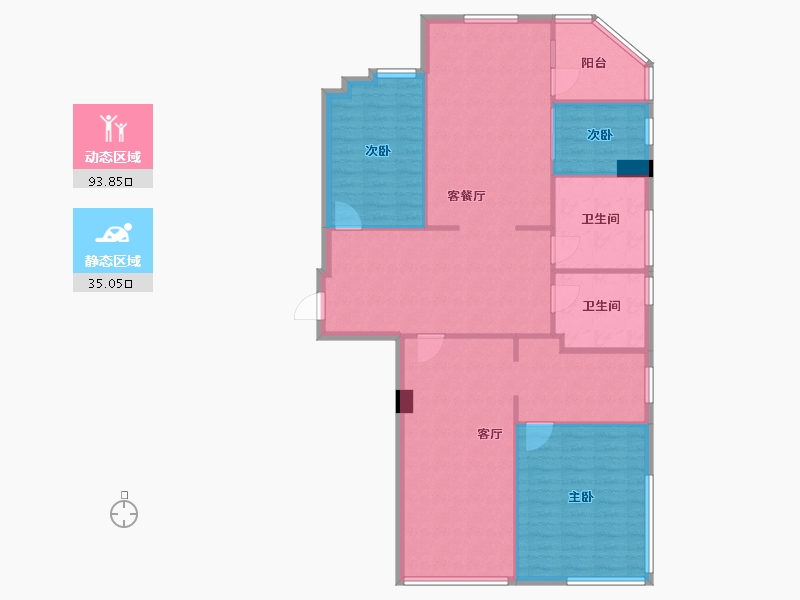 湖北省-武汉市-西斯莱公馆-130.00-户型库-动静分区