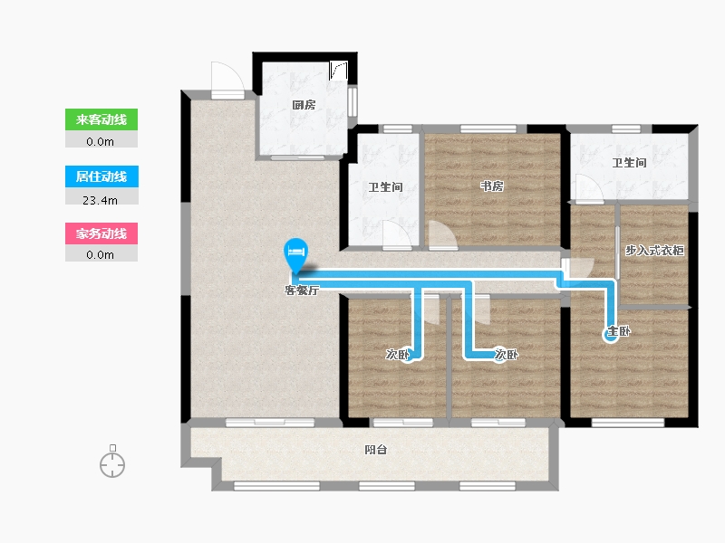 福建省-泉州市-龙湖春江天境-117.00-户型库-动静线