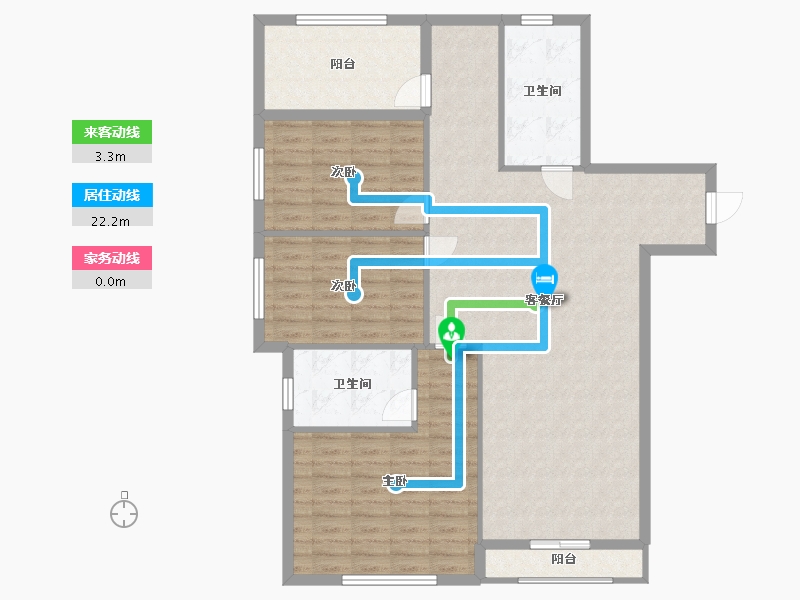 台湾省-台北市-森闊-113.00-户型库-动静线