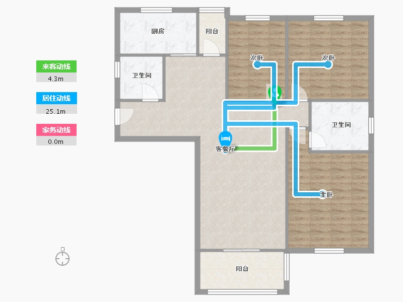 湖北省-武汉市-成园-108.00-户型库-动静线