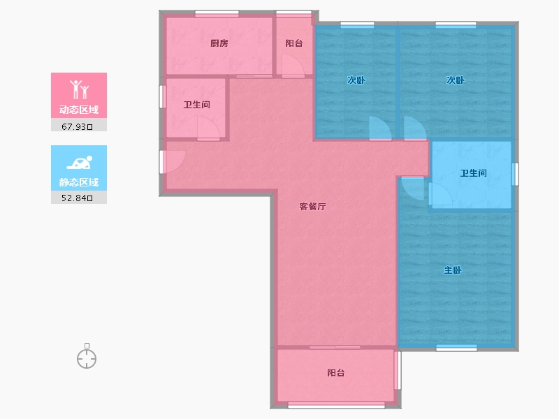 湖北省-武汉市-成园-108.00-户型库-动静分区