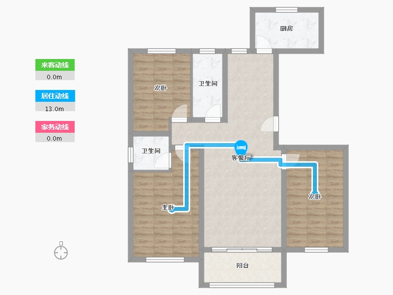 河北省-邢台市-蓝庭观湖-101.00-户型库-动静线