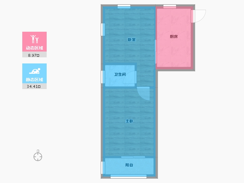 上海-上海市-幸二小区-37.00-户型库-动静分区