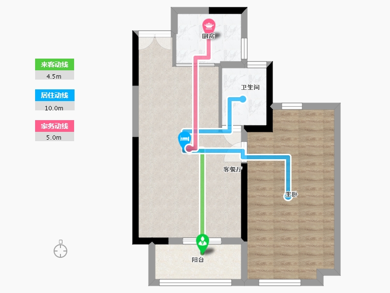 浙江省-嘉兴市-丝韵广场-68.00-户型库-动静线