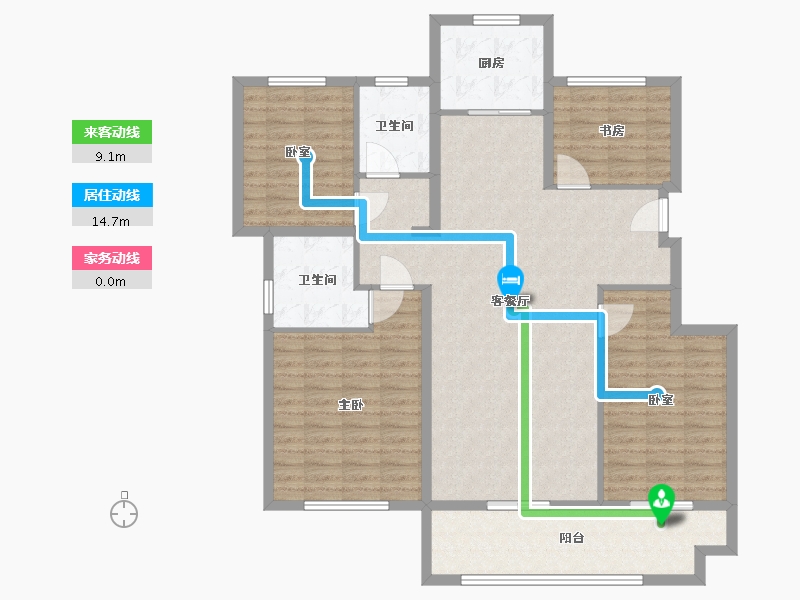 江苏省-连云港市-信安·阅城-123.38-户型库-动静线