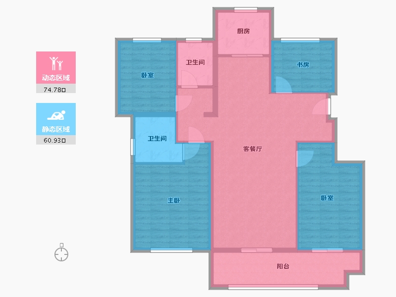 江苏省-连云港市-信安·阅城-123.38-户型库-动静分区