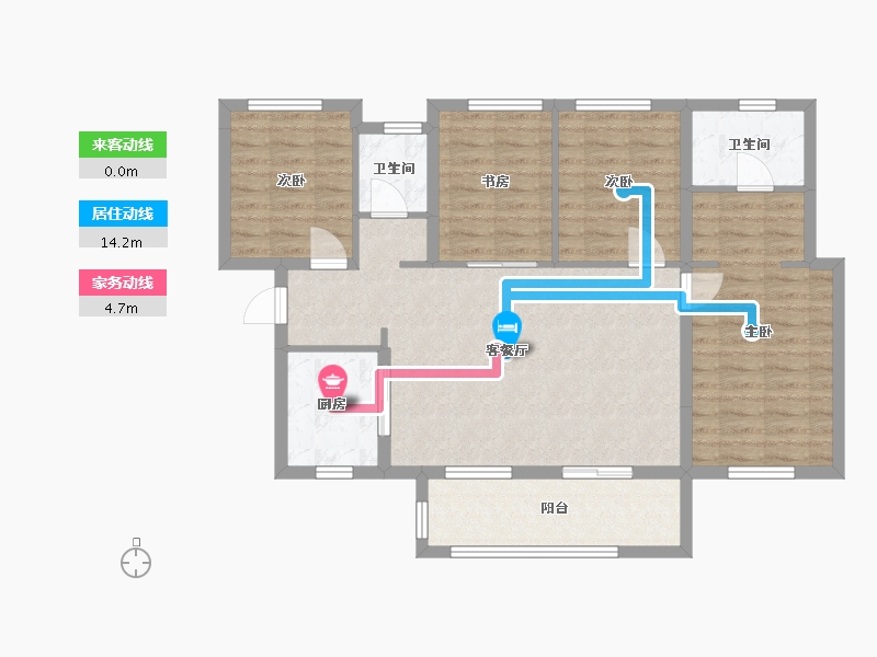 广西壮族自治区-南宁市-万科金域滨江-99.00-户型库-动静线